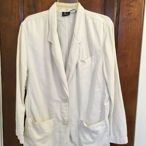 Liz Sport white linen jacket